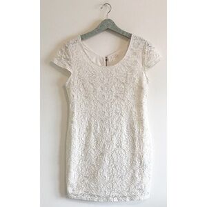 Tulle | White Lace Mini Dress